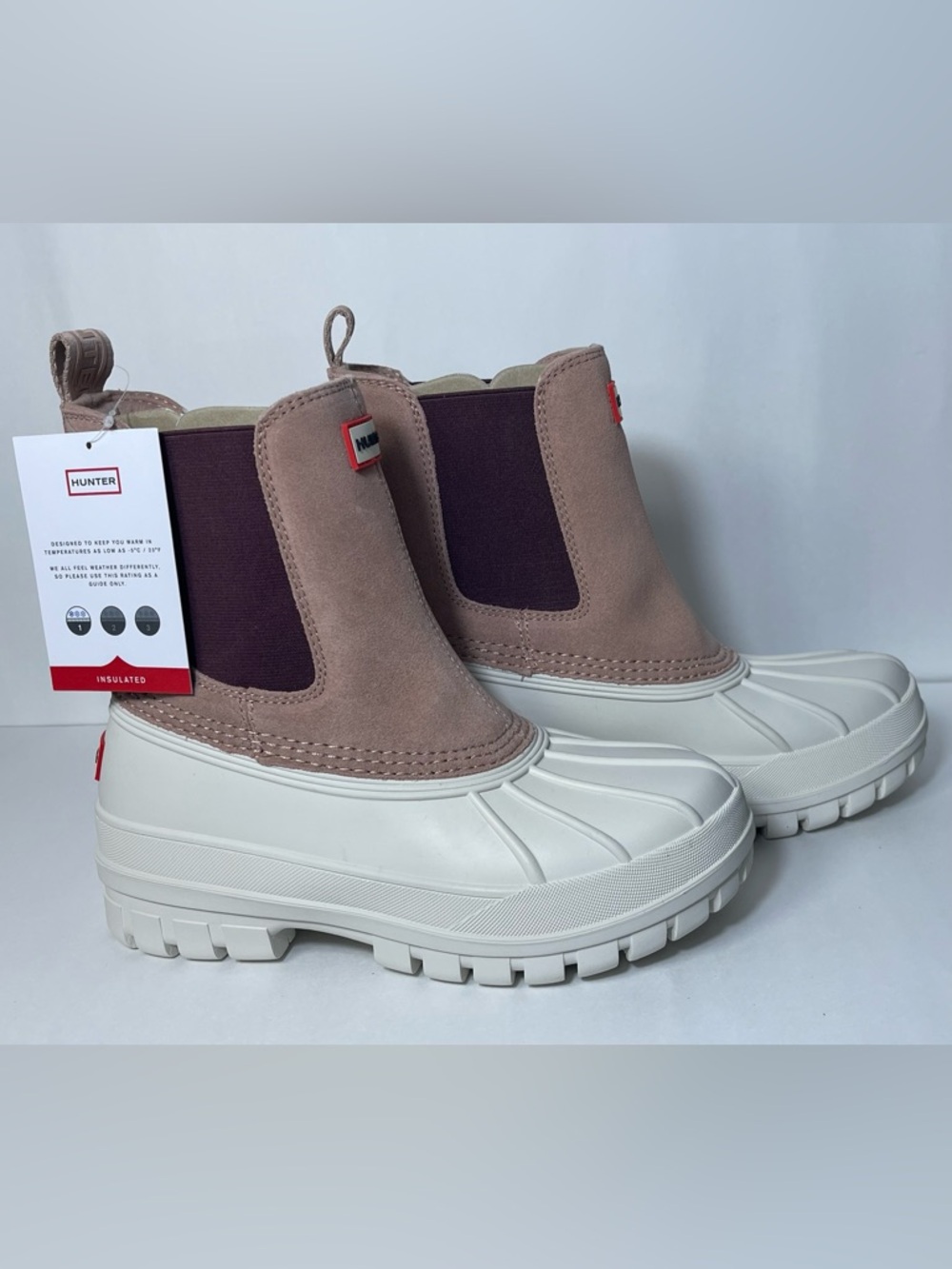 Hunter Women's Sutton Insulated Waterproof Casual Booties Size 9M NWT with Box